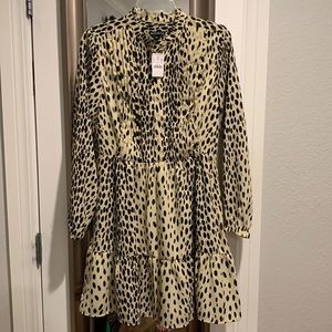 Adorable NWT size 6 J Crew leopard print dress